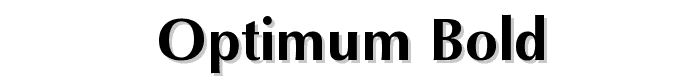 Optimum Bold font